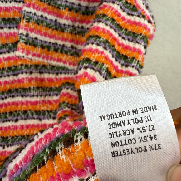 KROST Crushed Sand Sweater Vest Sz XXL | Multicolor Knit Stripe Y2K Vibe - Picture 10 of 10